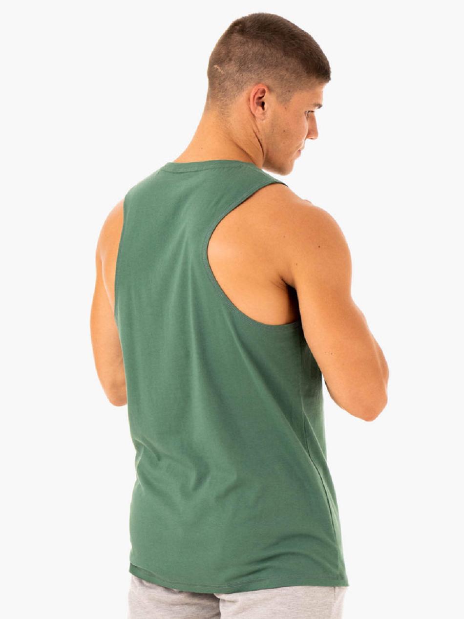 Green Men's Ryderwear Limitless Baller Tanks | MT8086293