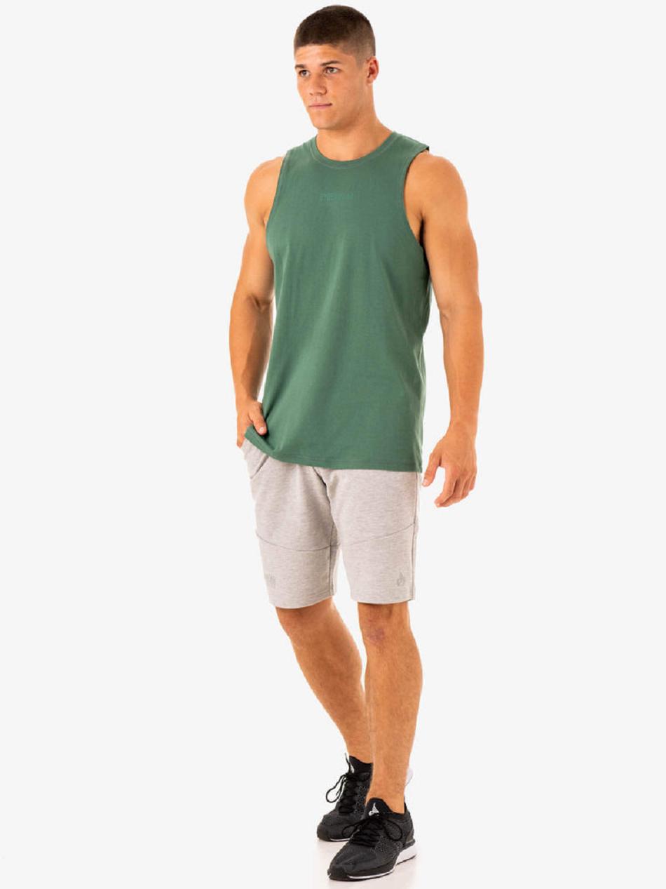 Green Men's Ryderwear Limitless Baller Tanks | MT8086293