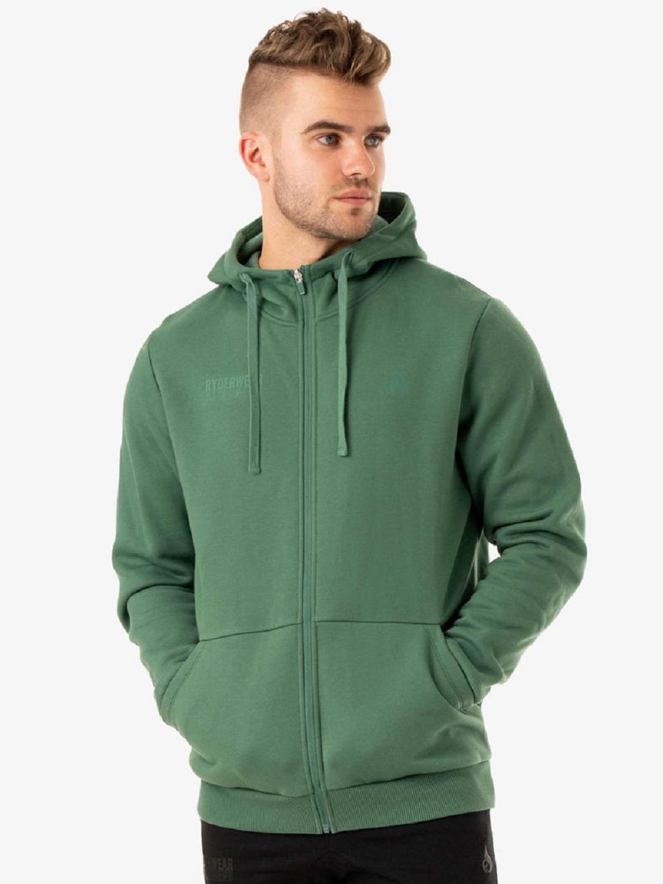 Green Men's Ryderwear Limitless Zip Up Jacket Top | 88RW52870