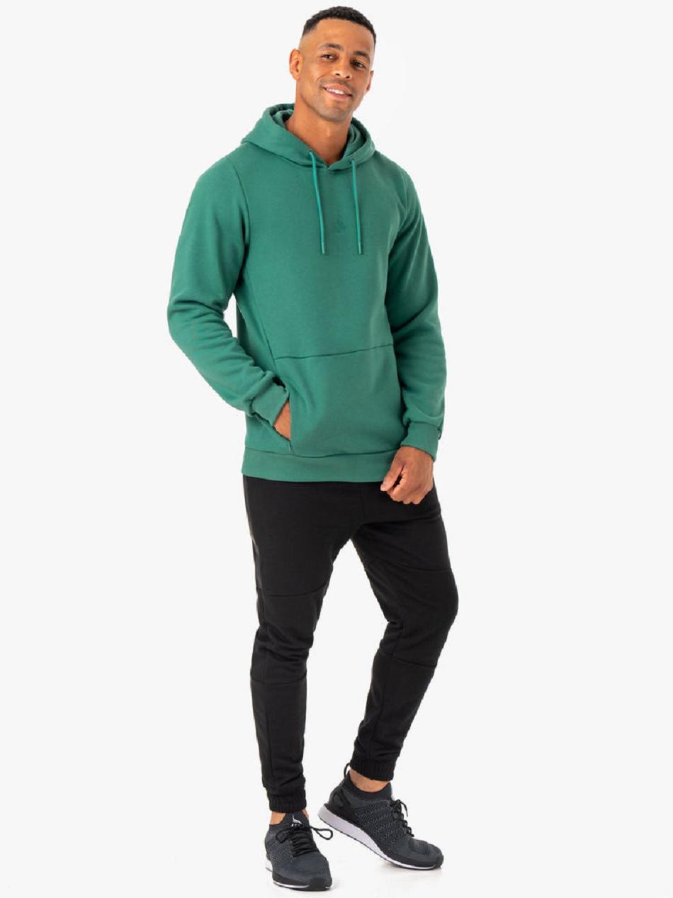 Green Men's Ryderwear Restore Pullover Hoodie Top | 139Y49873