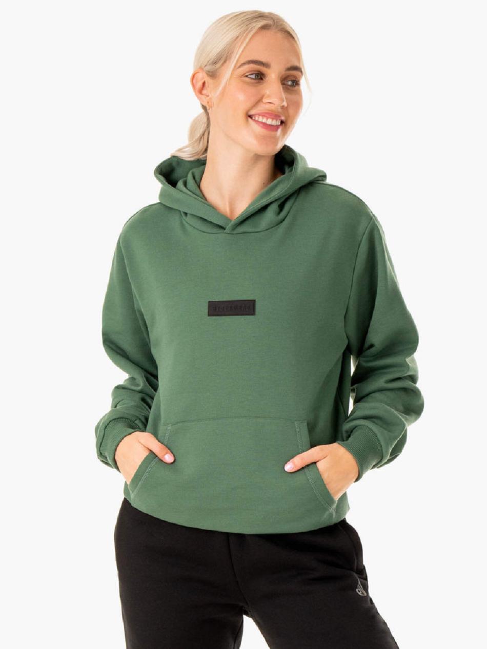 Green Men's Ryderwear Unisex Pullover Hoodie | 6Y9383129