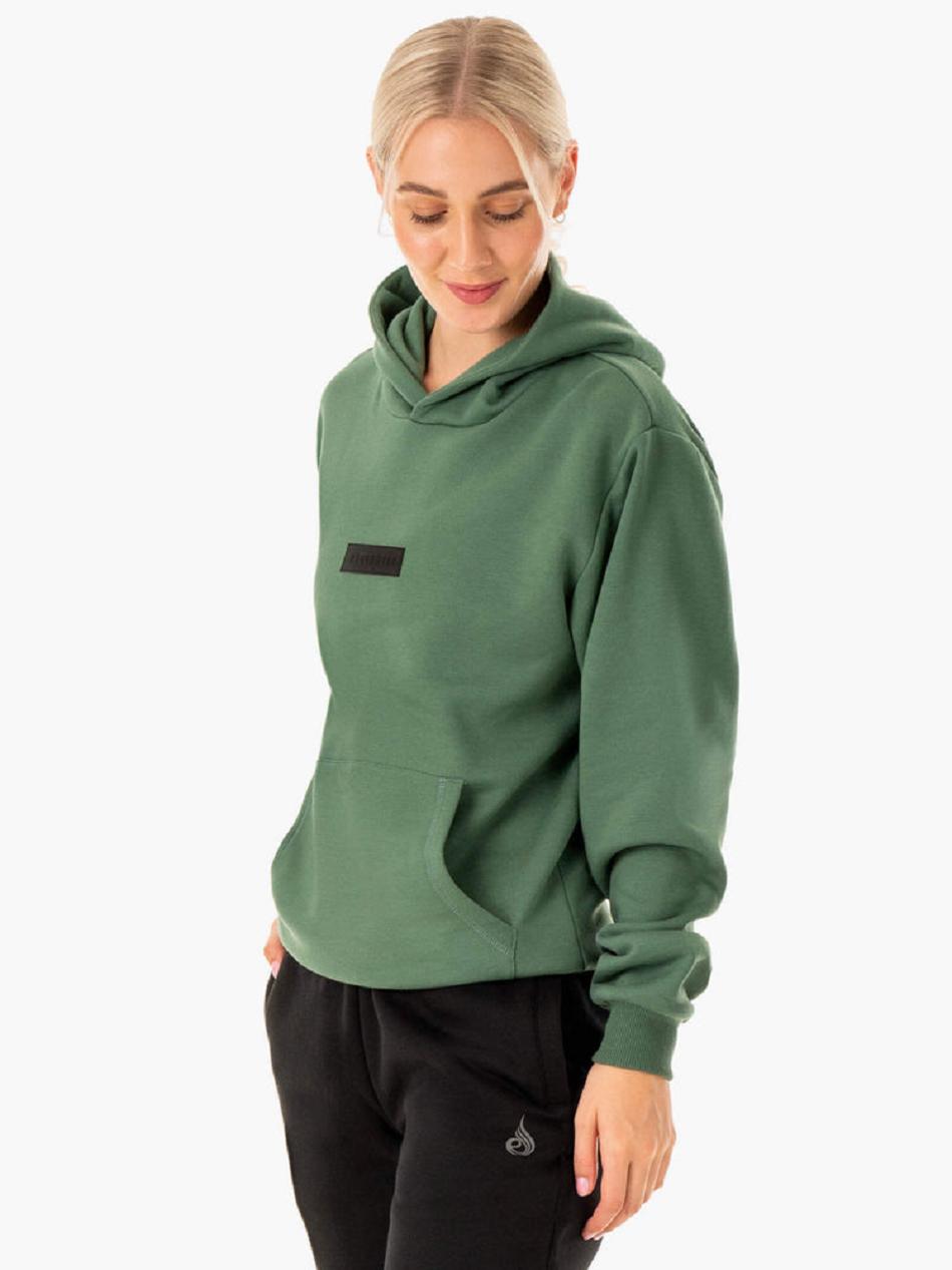 Green Men's Ryderwear Unisex Pullover Hoodie | 6Y9383129