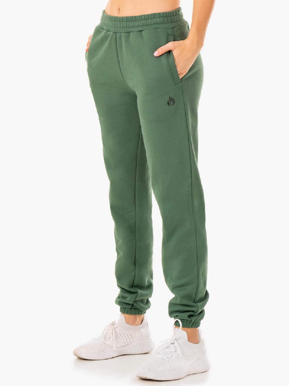 Green Men's Ryderwear Unisex Track Pants Active Lounge | 96ES74985