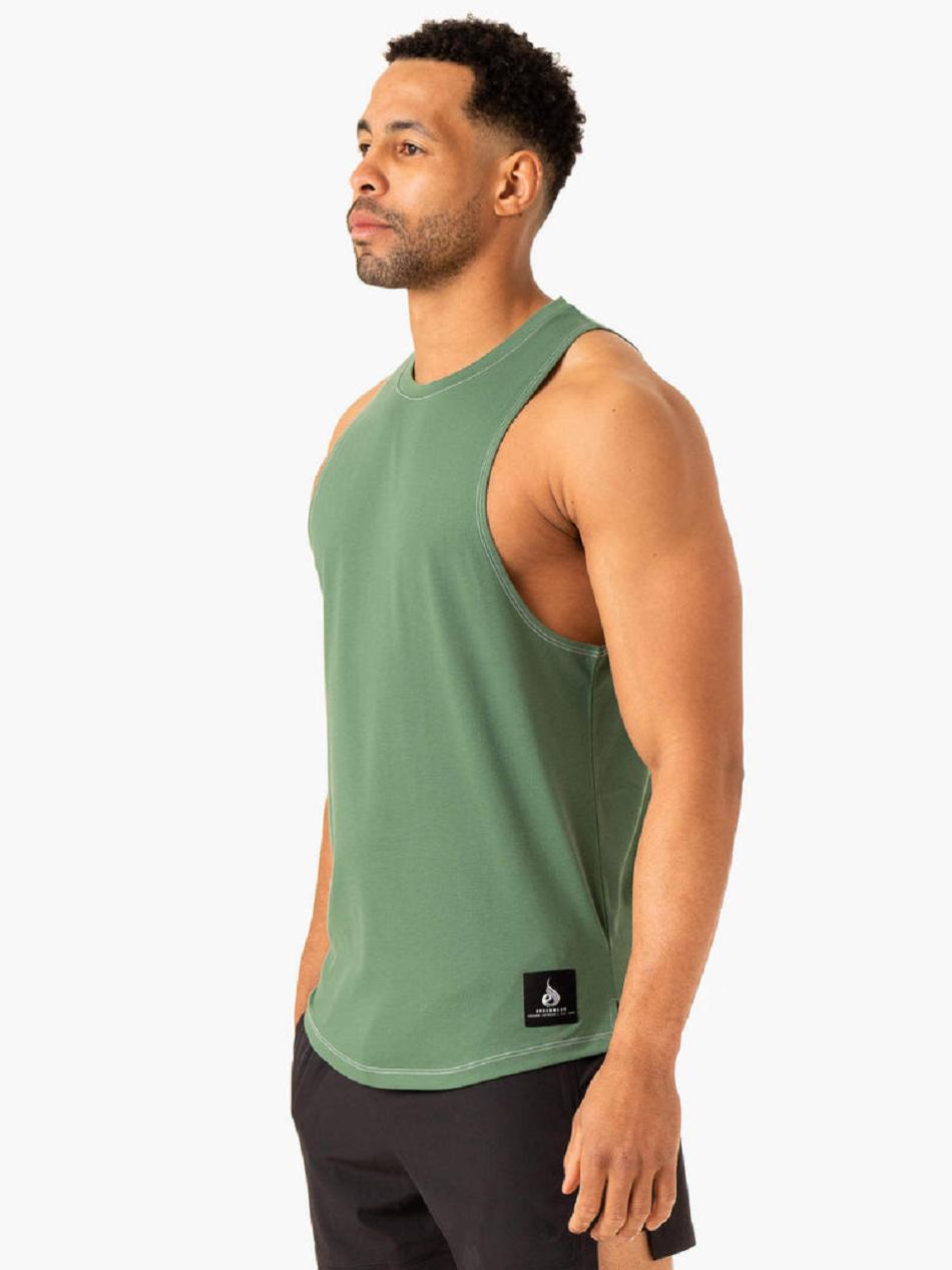 Green Men's Ryderwear Vital Baller Tank Top | 94HF19977