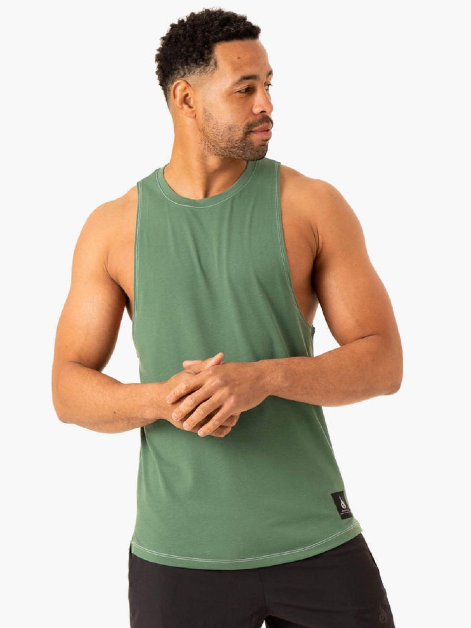 Green Men\'s Ryderwear Vital Baller Tank Top | 94HF19977