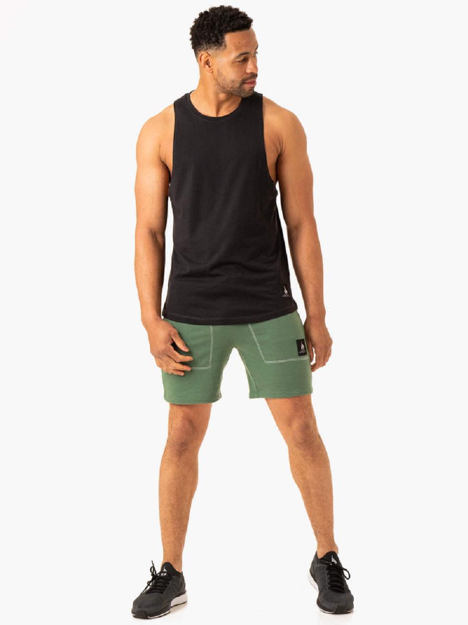 Green Men's Ryderwear Vital Track Short Active Lounge | MNG32081