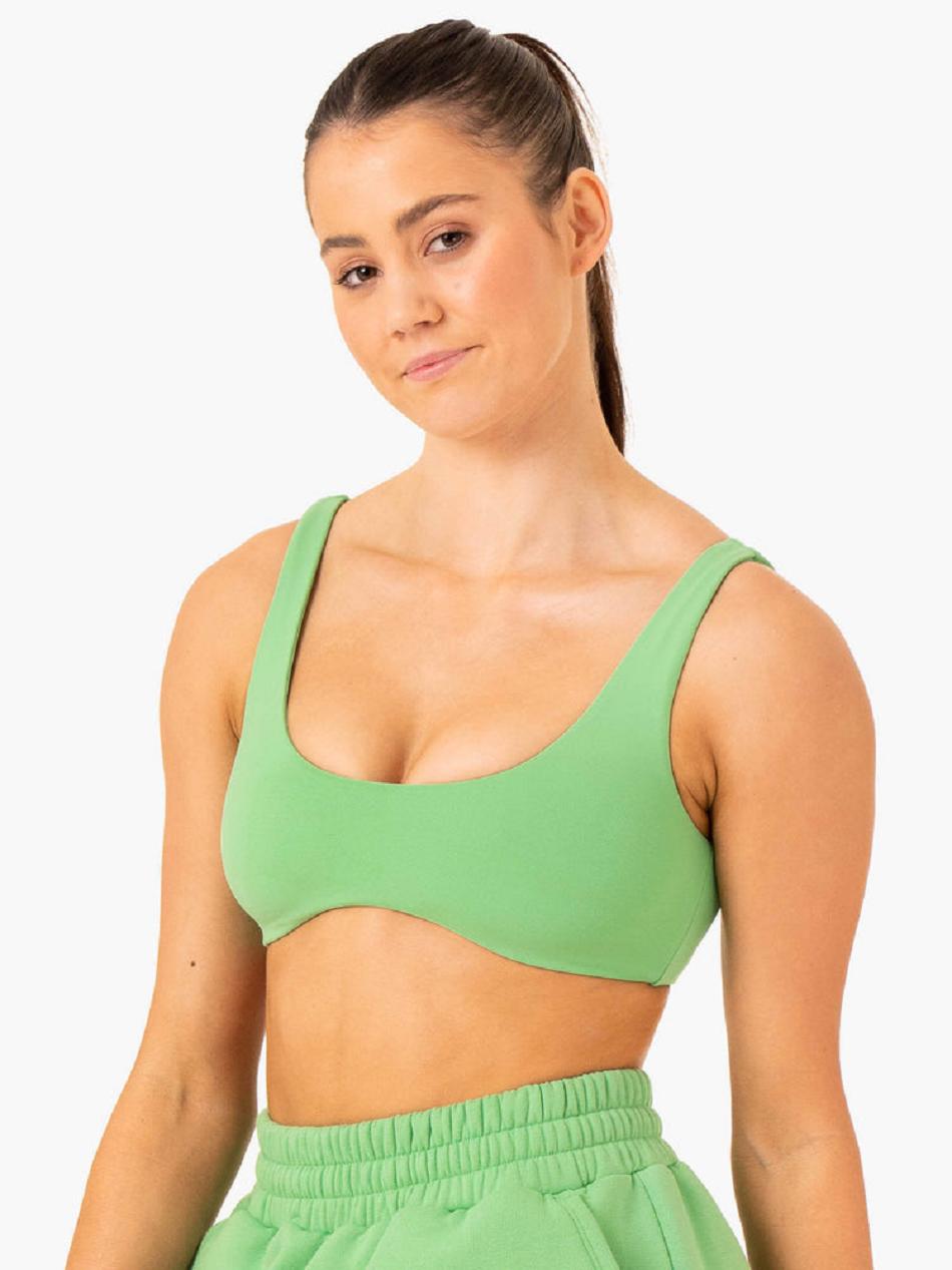 Green Women's Ryderwear Elevate Lounge Bra Active Lounge | 129Y15275