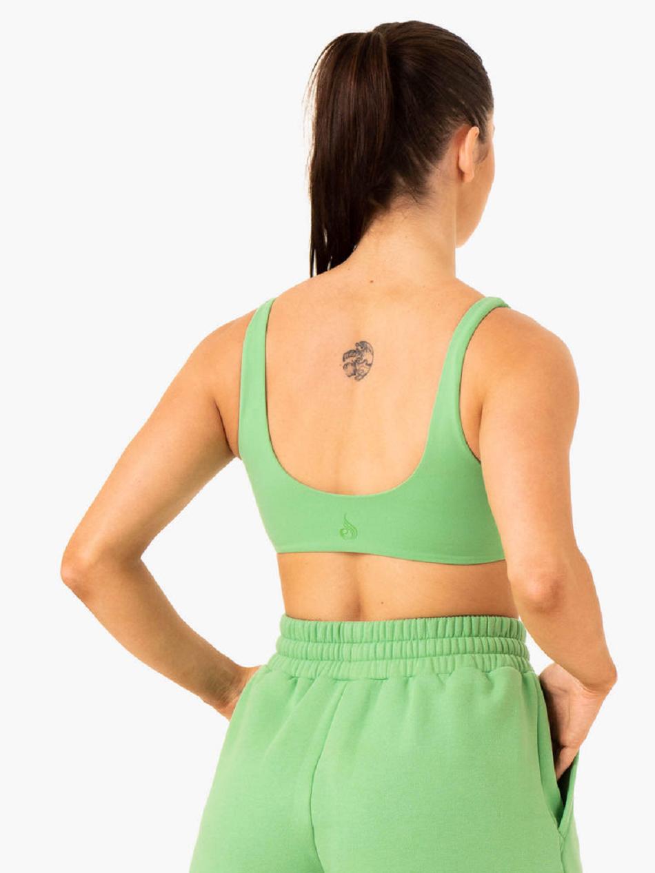 Green Women's Ryderwear Elevate Lounge Bra Sports Bras | HR5234000