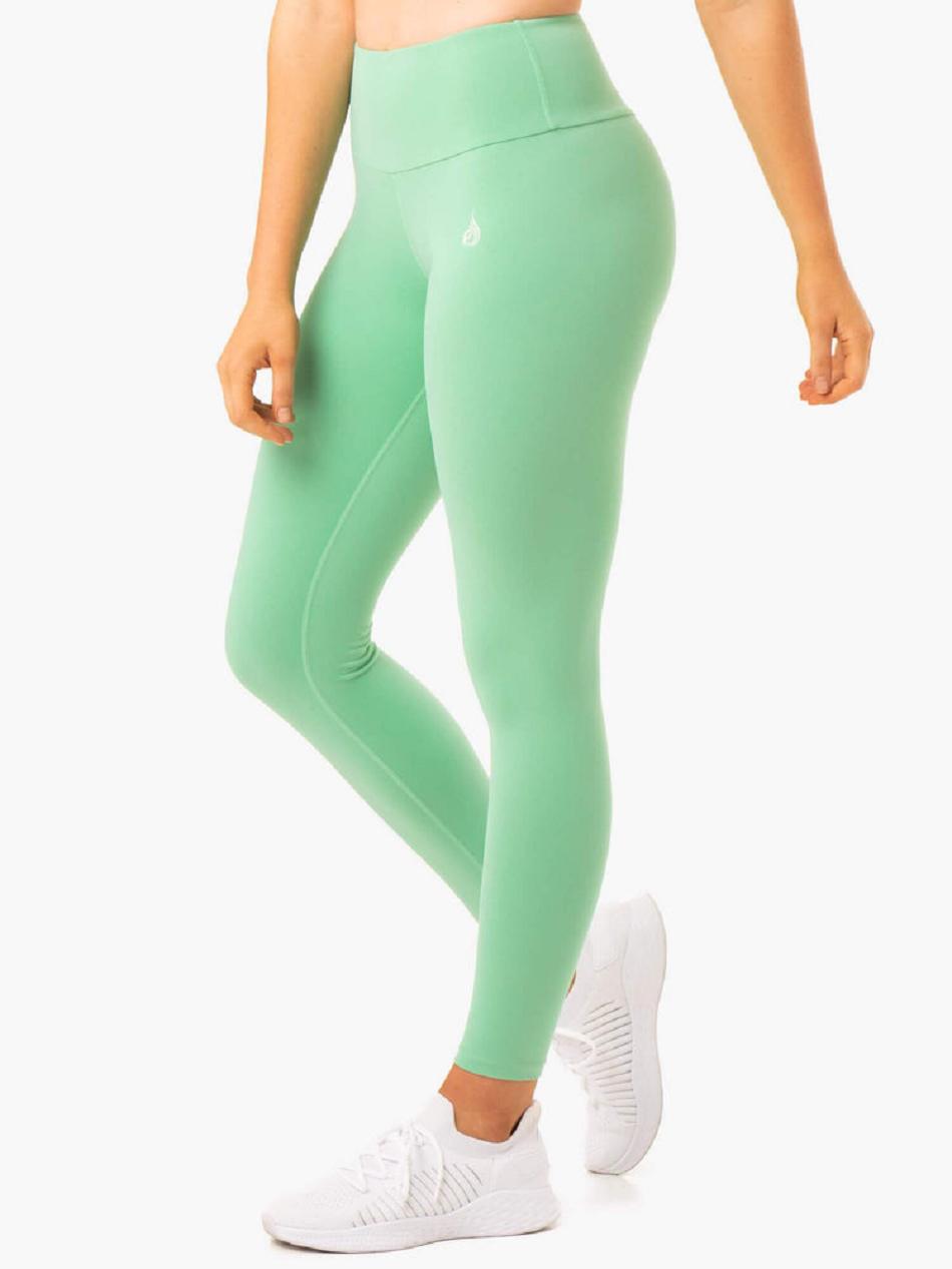 Green Women\'s Ryderwear Staples Scrunch Bum Leggings | 40RW56649