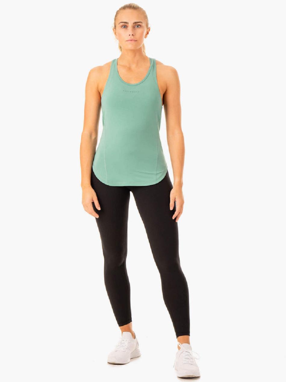 Green Women's Ryderwear Transform Training Tank Top | 114T59463