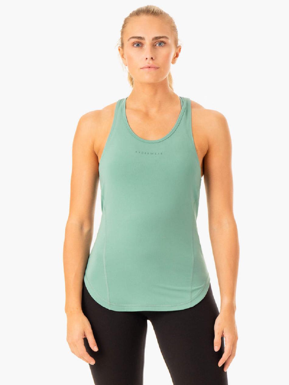 Green Women\'s Ryderwear Transform Training Tank Top | 114T59463