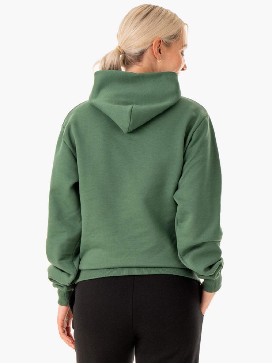 Green Women's Ryderwear Unisex Pullover Hoodie | 146DF96404