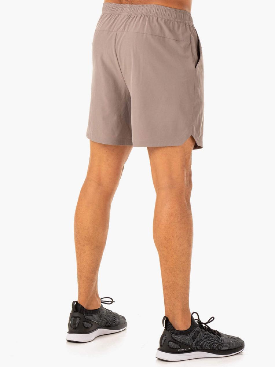 Grey Brown Men's Ryderwear Division Training Shorts | 155J44002