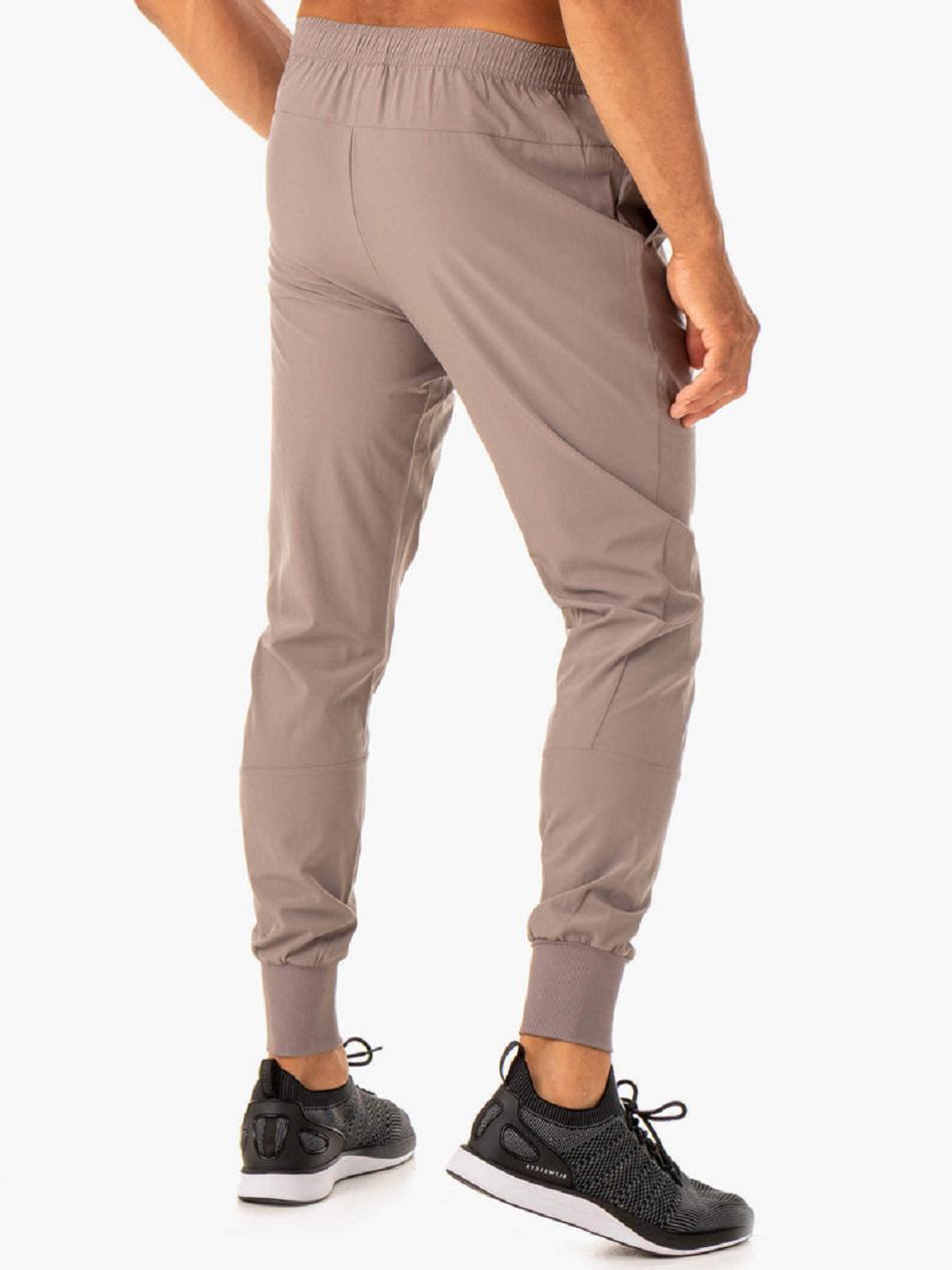 Grey Brown Men's Ryderwear Division Woven Pants | 656Y81036