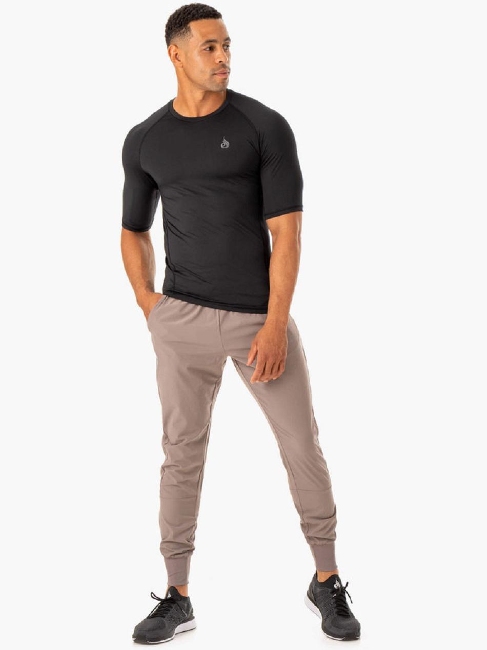 Grey Brown Men's Ryderwear Division Woven Pants | 656Y81036