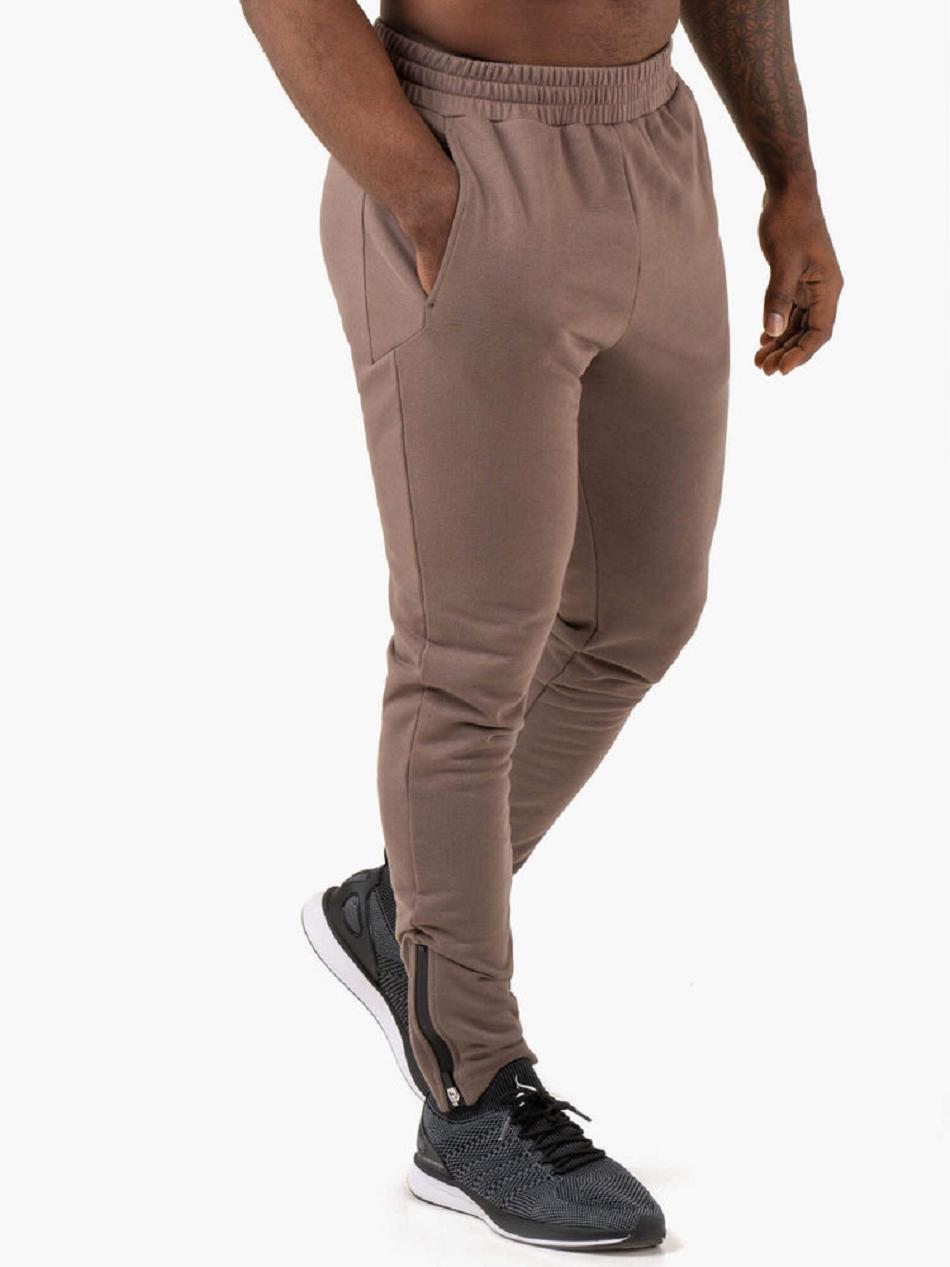 Grey Brown Men's Ryderwear Pursuit Track Pants | 6Y9650643