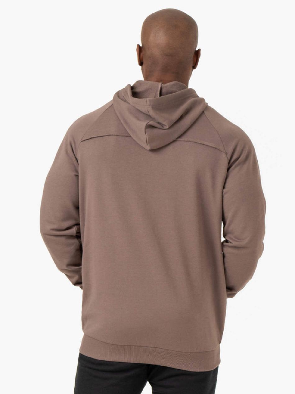 Grey Brown Men's Ryderwear Pursuit Zip Up Jackets | 154J36936