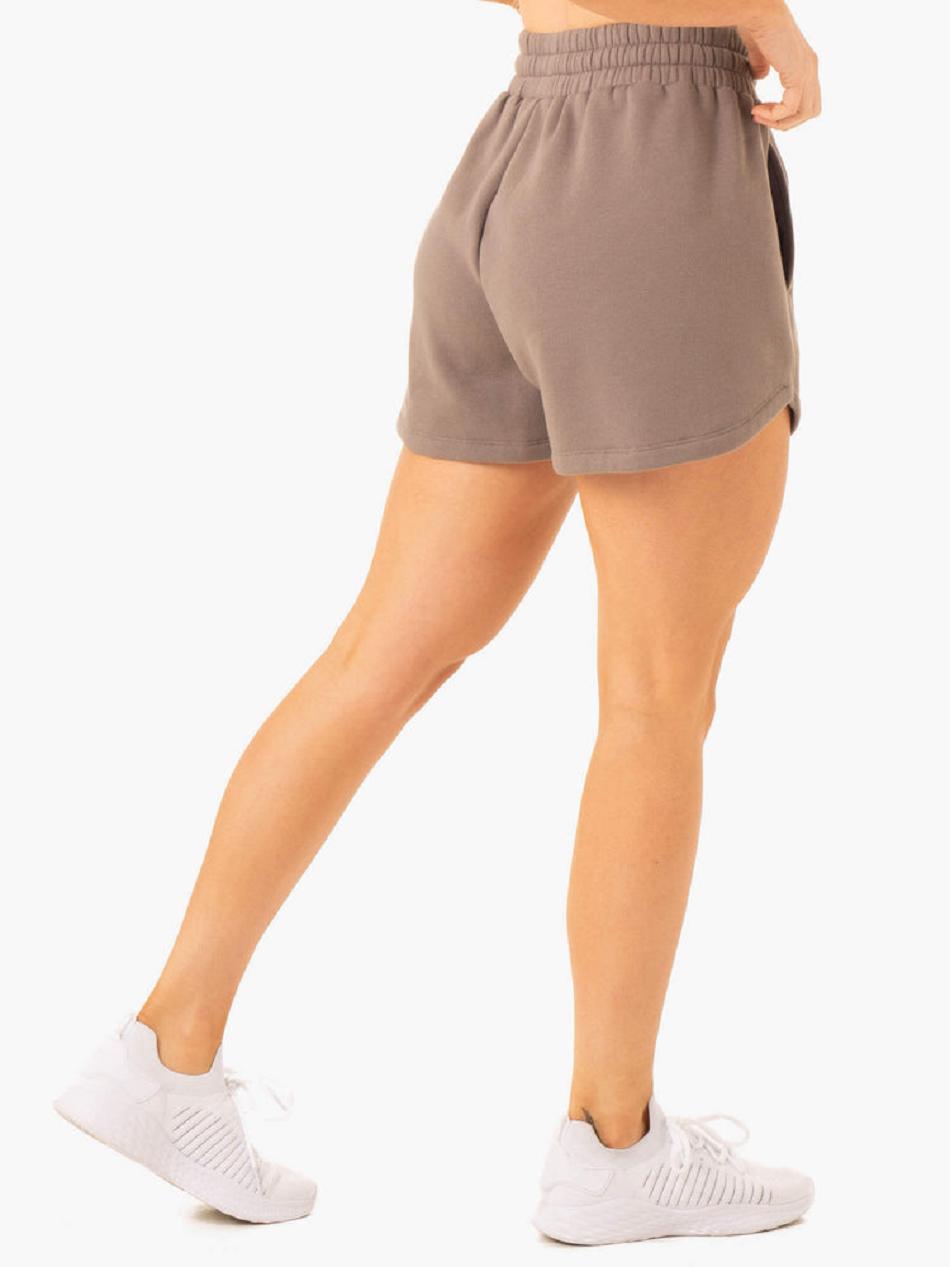 Grey Brown Women's Ryderwear Sideline Track Shorts Trackset | SF7290334