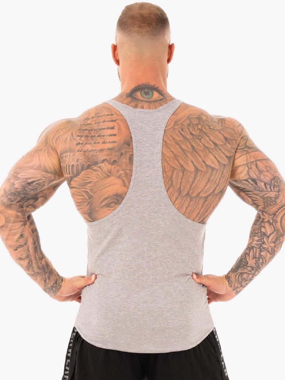 Grey Men's Ryderwear Active T-Back Stringers | A2X21345