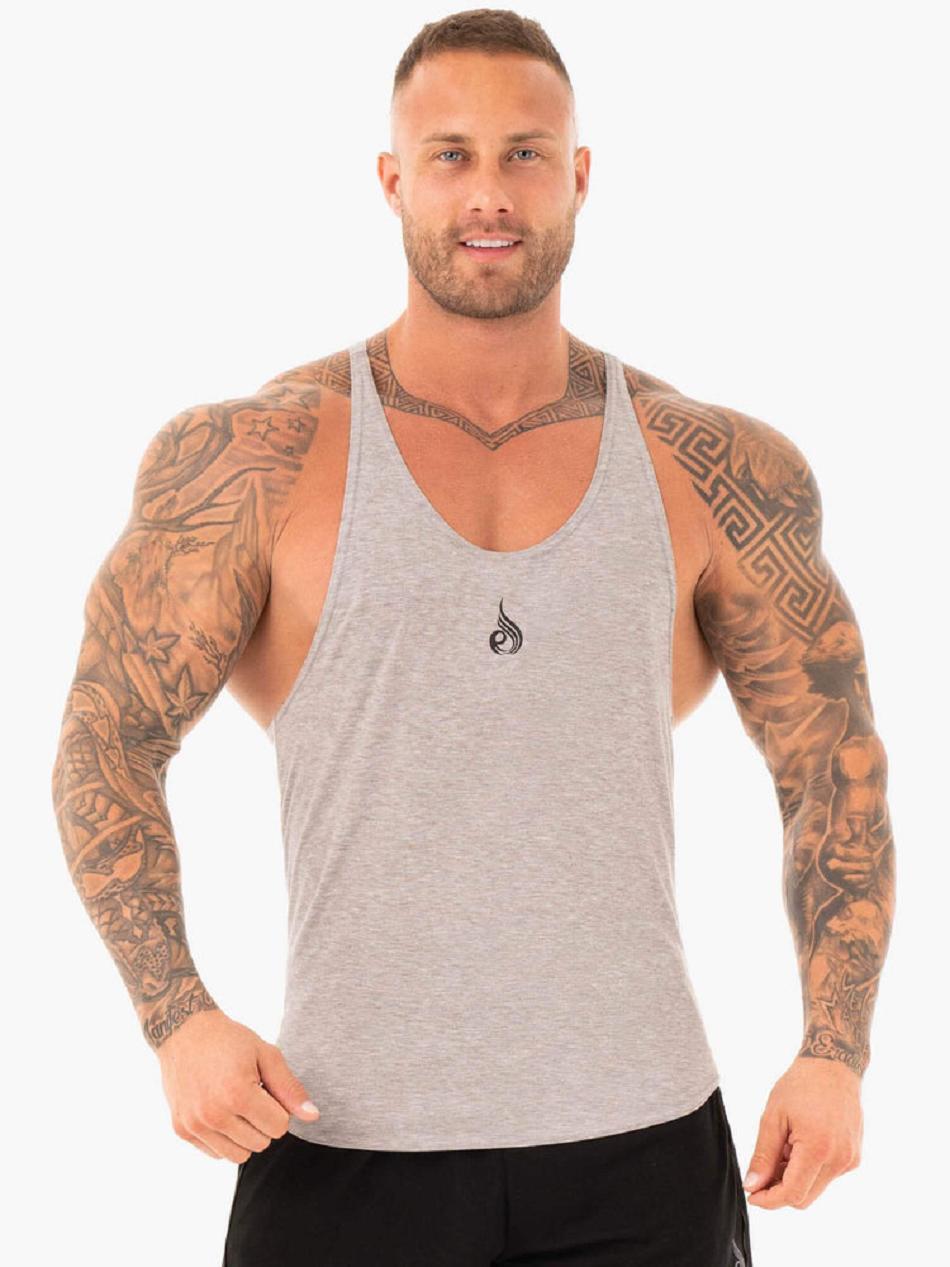 Grey Men\'s Ryderwear Active T-Back Stringers | A2X21345