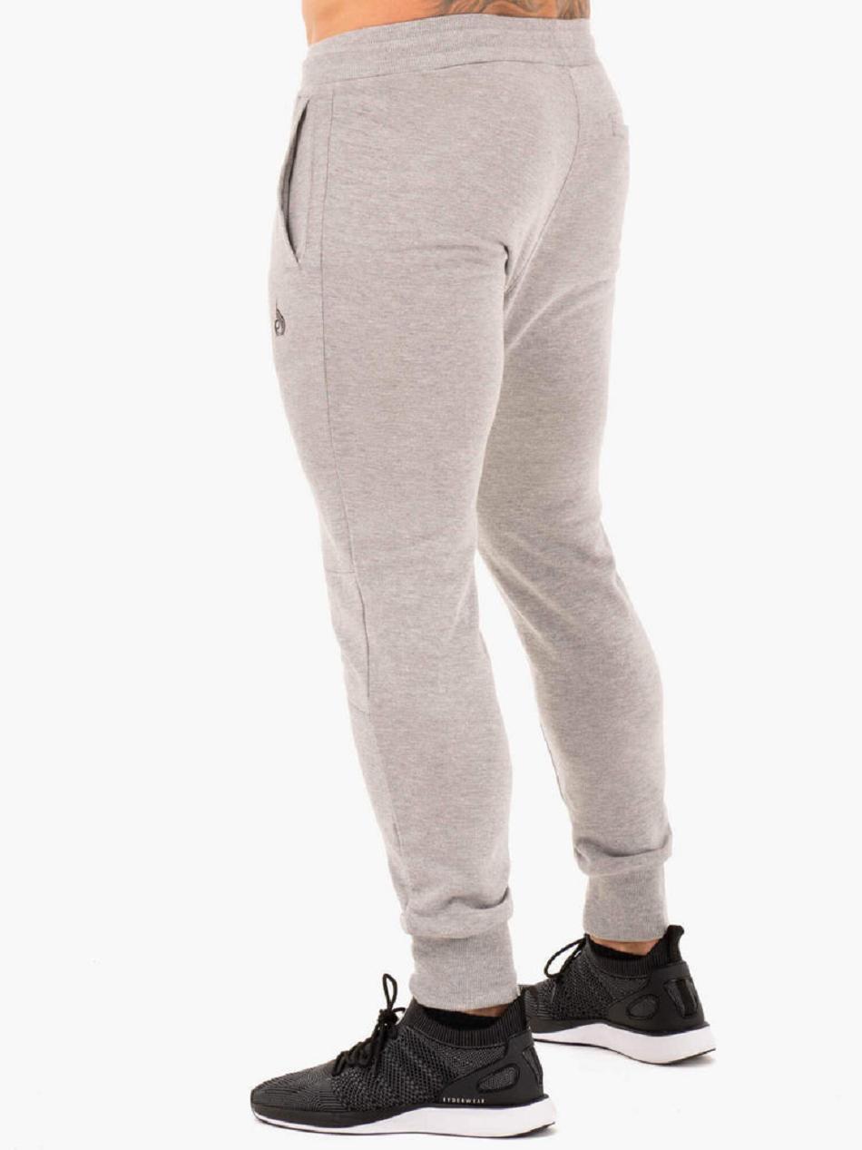 Grey Men's Ryderwear Athletic Fleece Track Pants | BG9319484