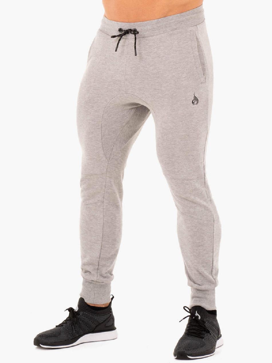 Grey Men\'s Ryderwear Athletic Fleece Track Pants | BG9319484