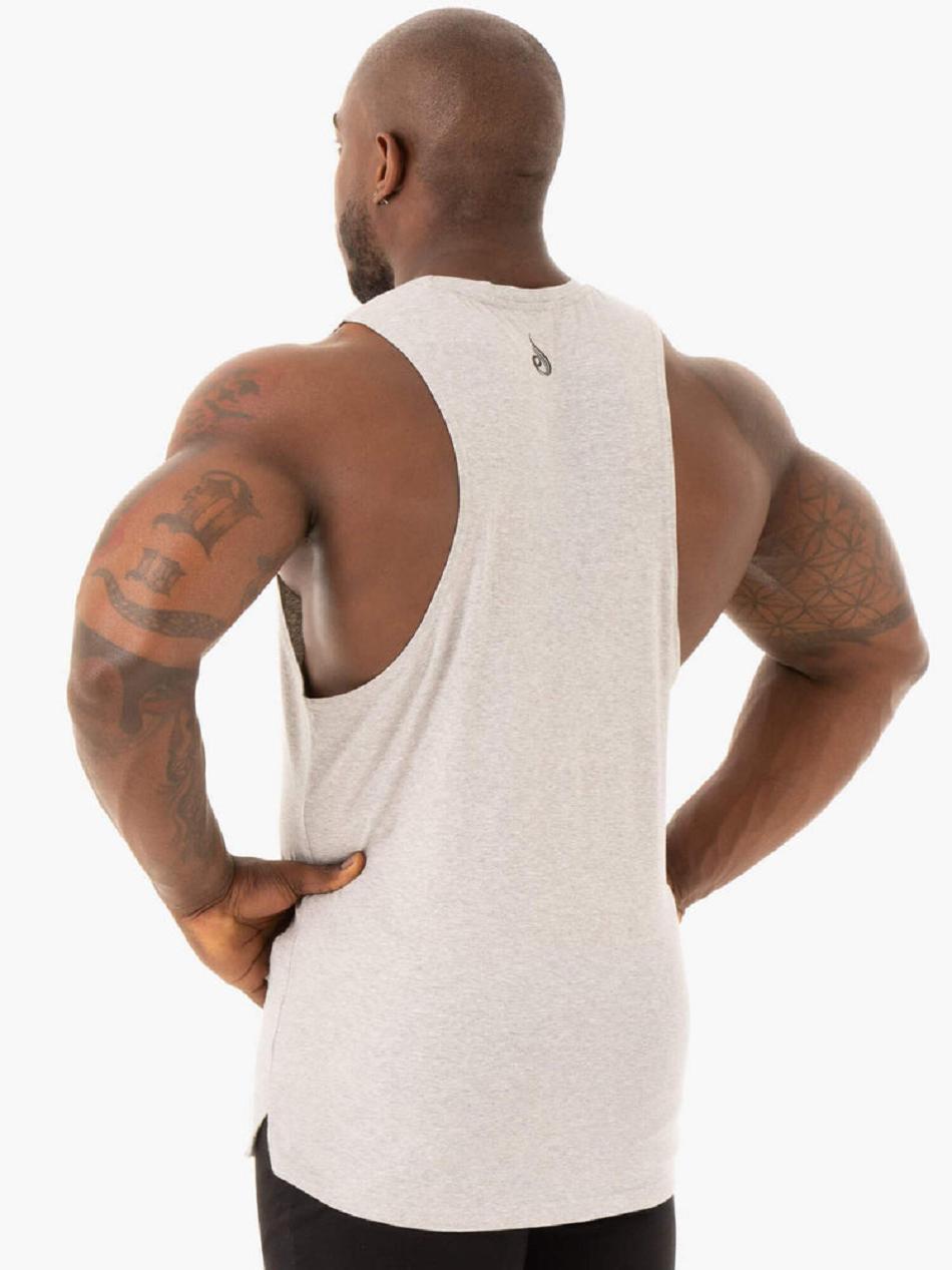 Grey Men's Ryderwear Base Baller Tank Top | 90YR68524