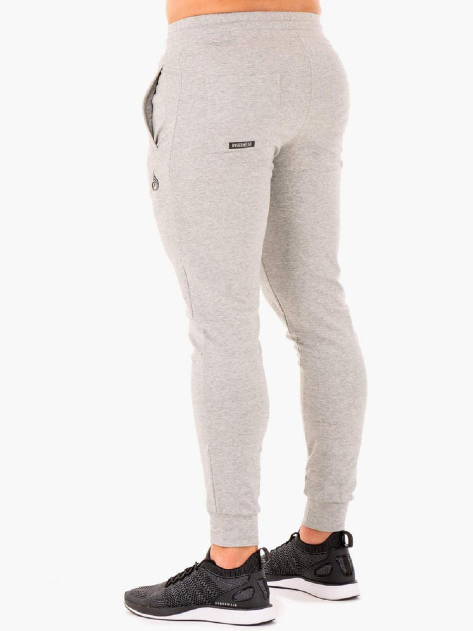 Grey Men's Ryderwear Base Track Pants | 96JF98031