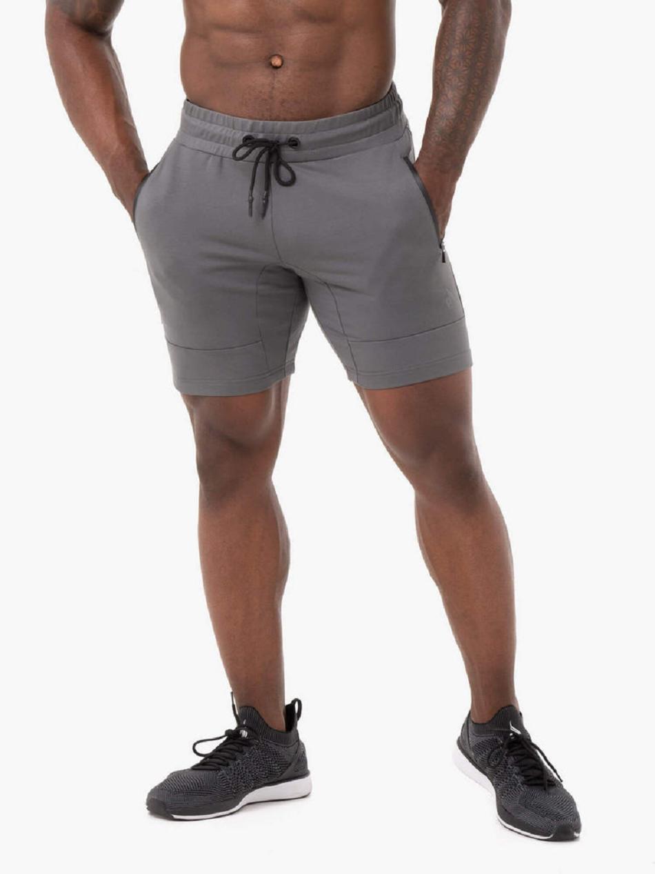 Grey Men's Ryderwear Energy Track Shorts | 91FE76925