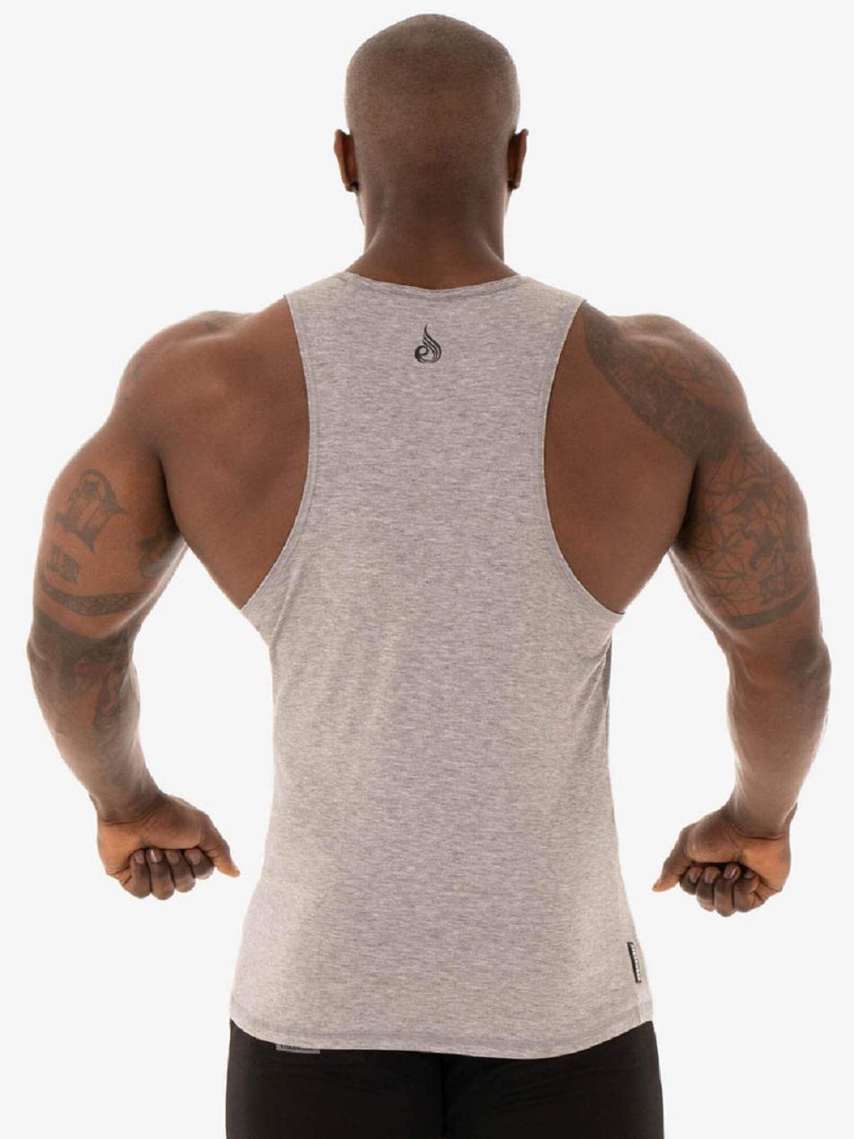 Grey Men's Ryderwear Focus Baller Tank Top | 67U8427103