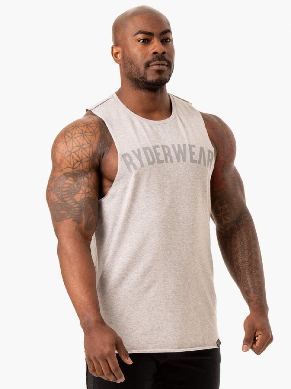 Grey Men's Ryderwear Force Baller Tank Top | NF8564242