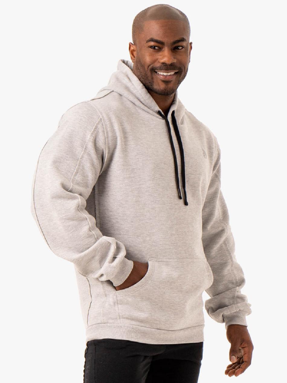 Grey Men's Ryderwear Force Pullover Hoodie Active Lounge | 96JS99901