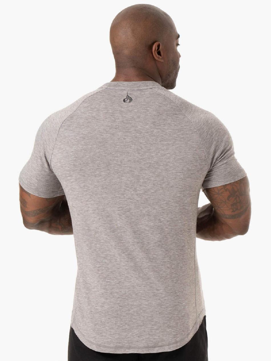 Grey Men's Ryderwear Iron T-Shirt Top | 89JF40137