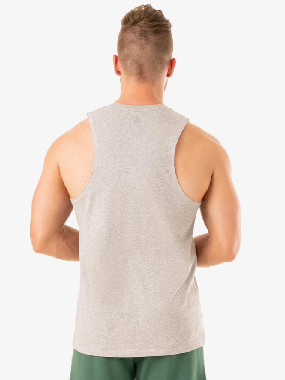 Grey Men's Ryderwear Limitless Baller Tanks | 5G7947679