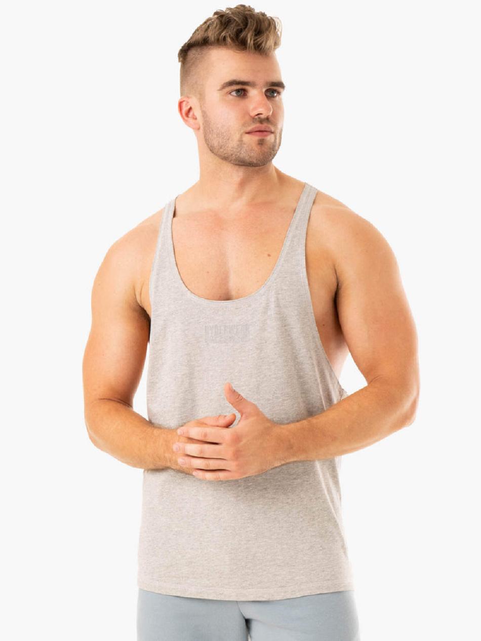 Grey Men's Ryderwear Limitless Stringer T-Back Top | 138T42560