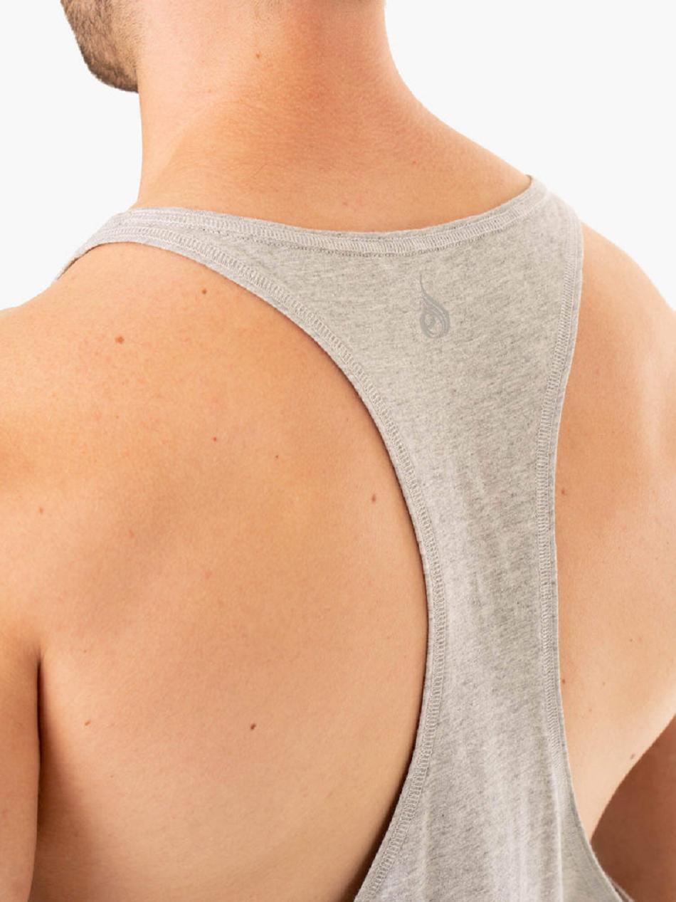 Grey Men's Ryderwear Limitless Stringer T-Back Top | 138T42560