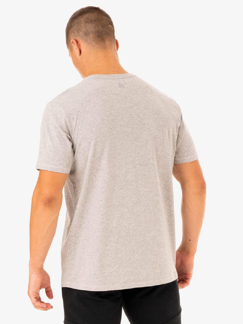 Grey Men's Ryderwear Limitless T-Shirt Top | MT8743729