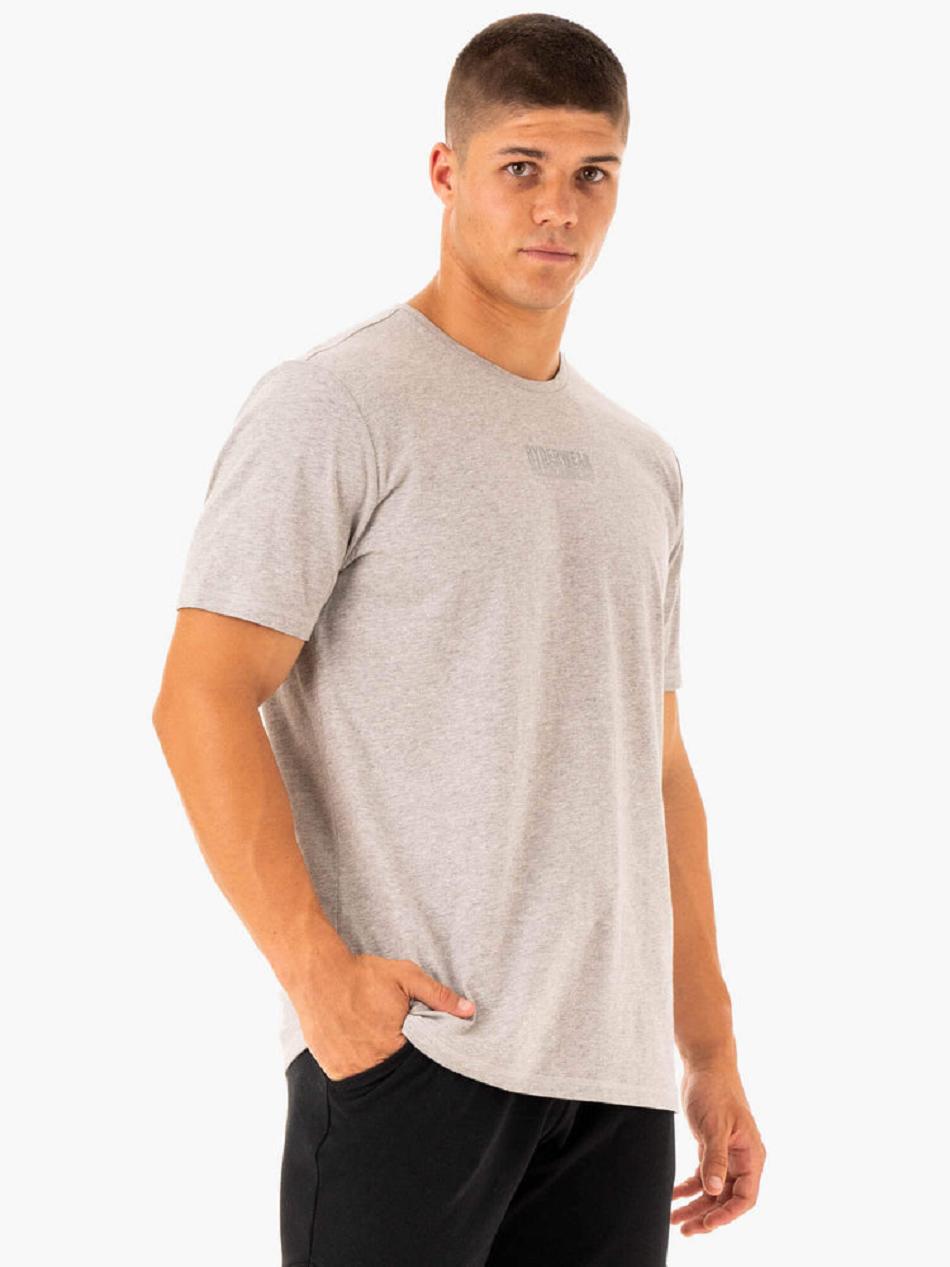 Grey Men's Ryderwear Limitless T-Shirt Top | MT8743729