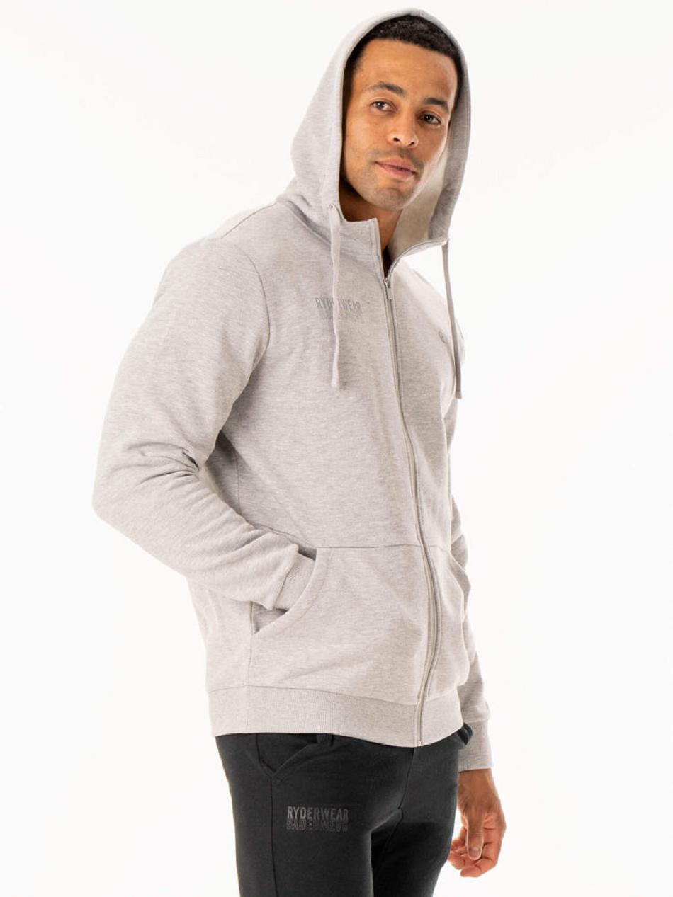 Grey Men's Ryderwear Limitless Zip Up Jackets | 185F49191