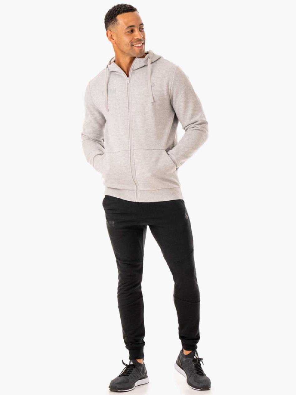 Grey Men's Ryderwear Limitless Zip Up Jackets | 185F49191