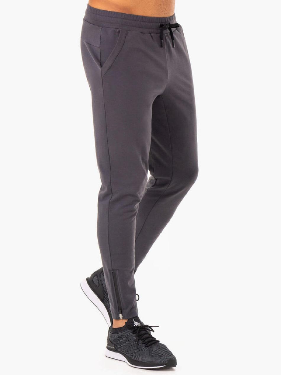 Grey Men's Ryderwear Optimal Gym Track Pants | DF9123288