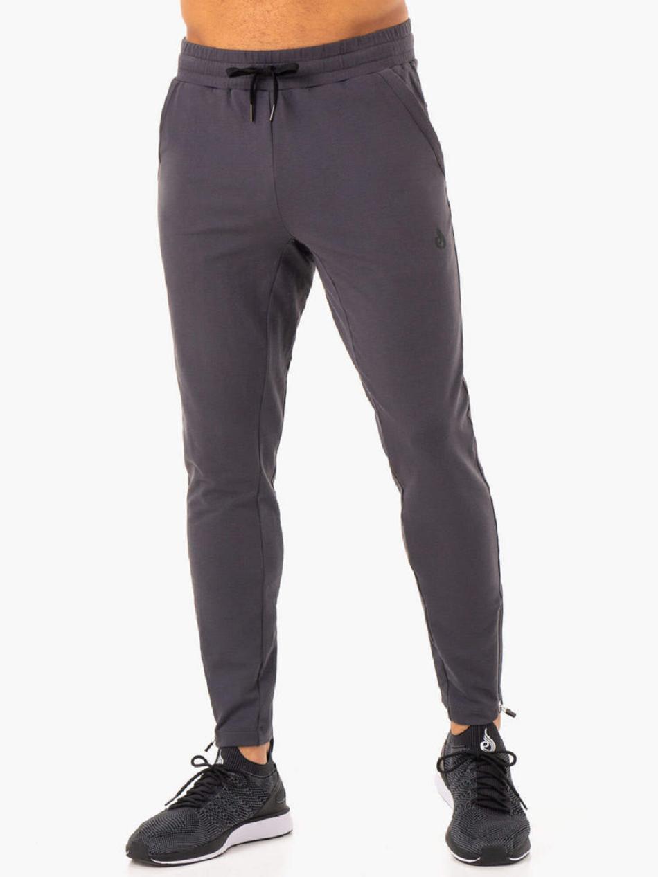 Grey Men\'s Ryderwear Optimal Gym Track Pants | DF9123288