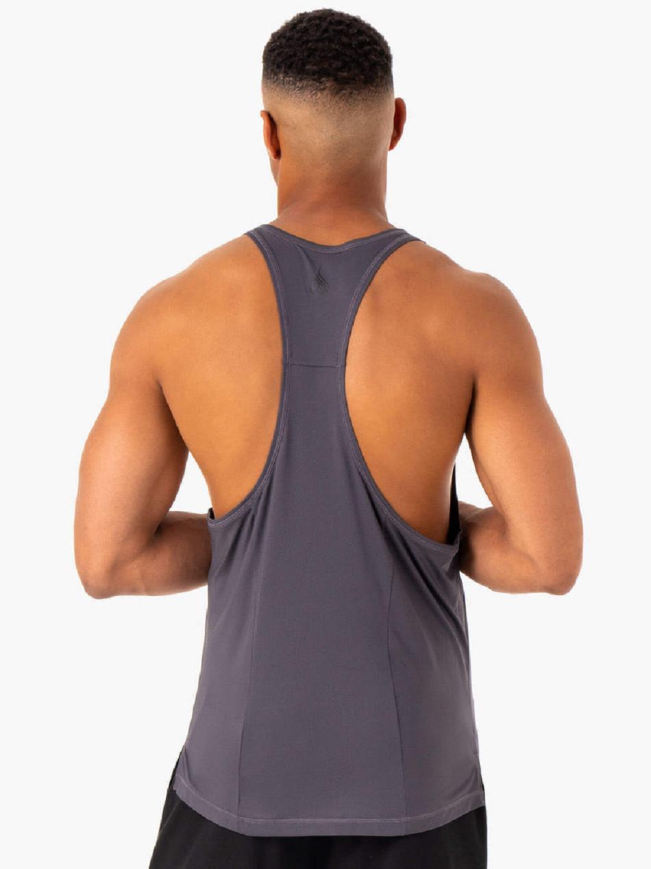 Grey Men's Ryderwear Optimal Mesh T-Back Stringers | 82RC53372