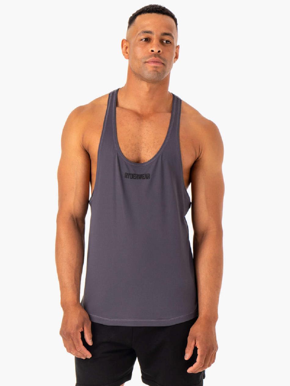 Grey Men's Ryderwear Optimal Mesh T-Back Stringers | 82RC53372