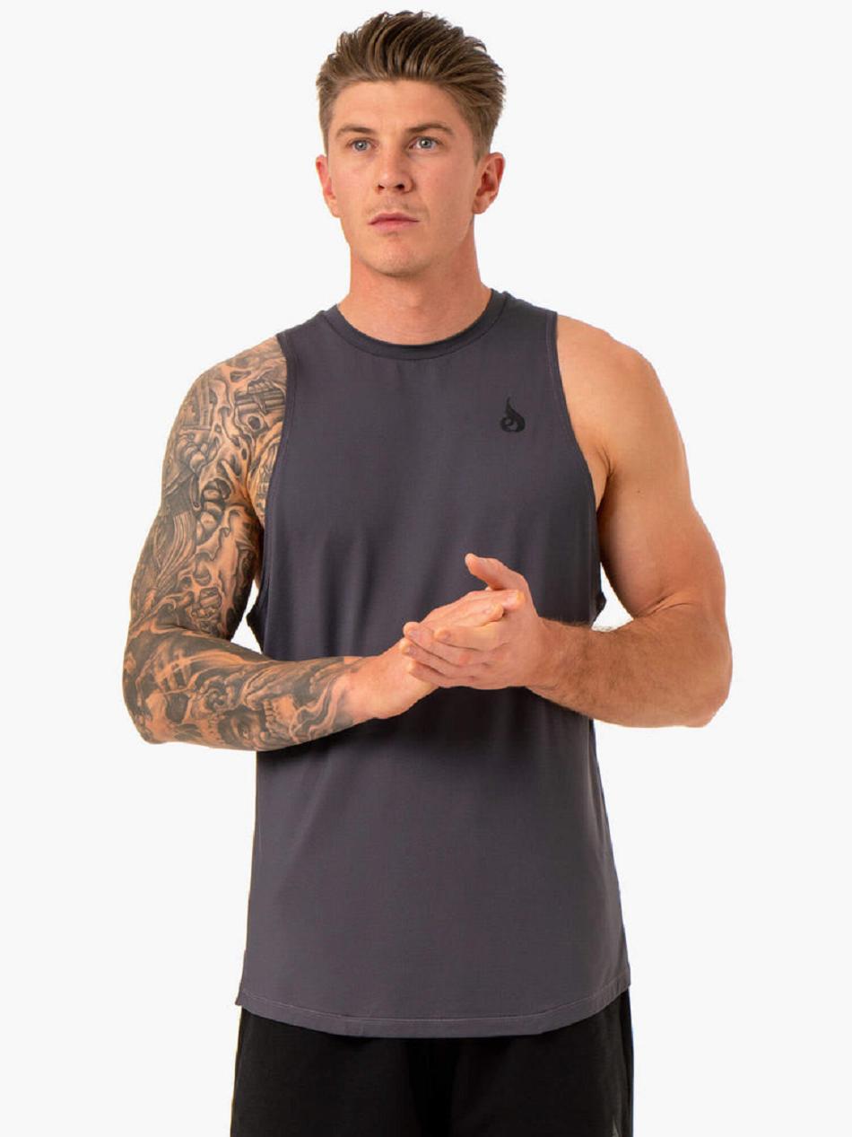 Grey Men\'s Ryderwear Optimal Mesh Tank Top | 88NG56868