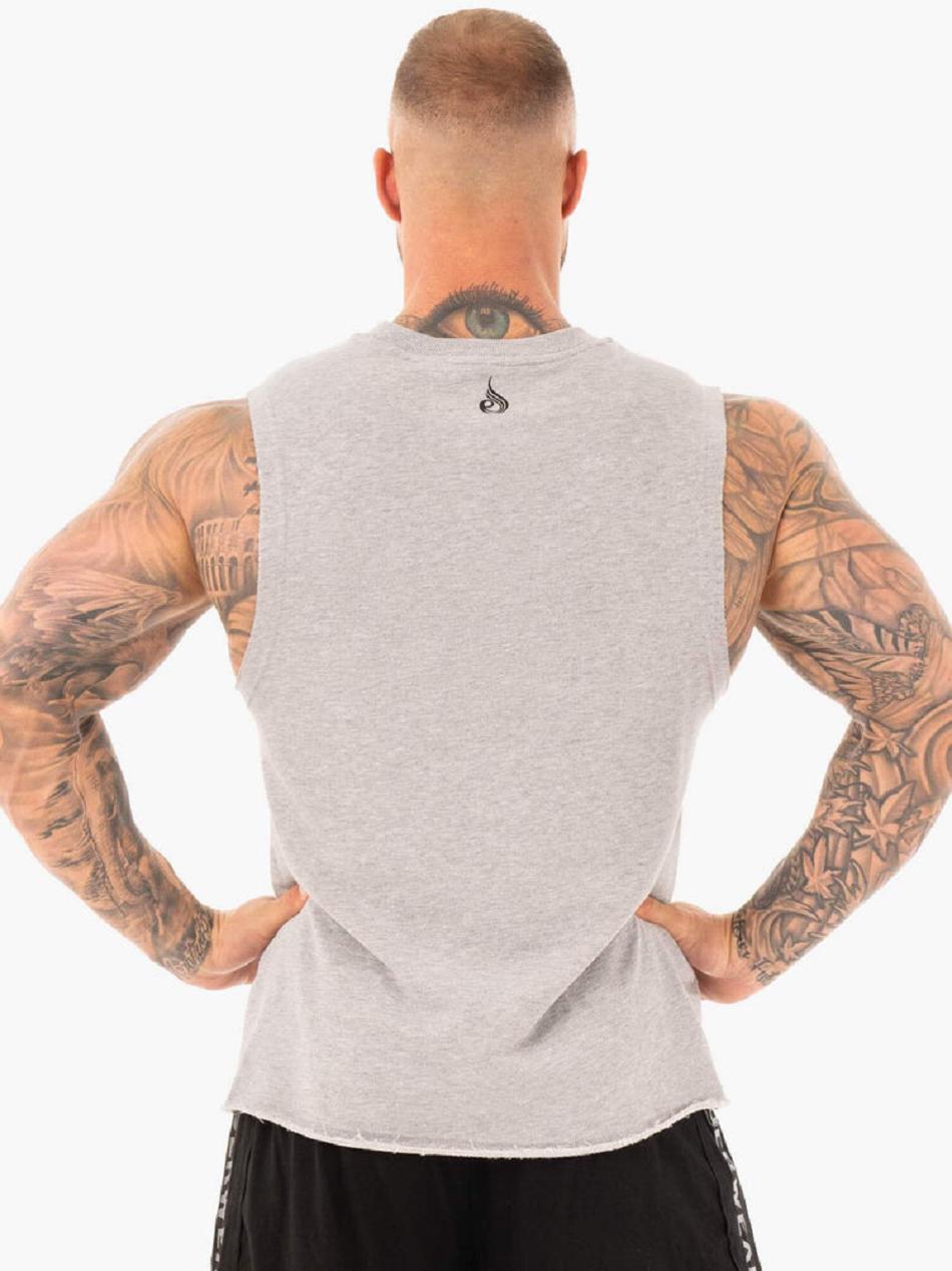 Grey Men's Ryderwear Performance Baller Tanks | 80NG88531