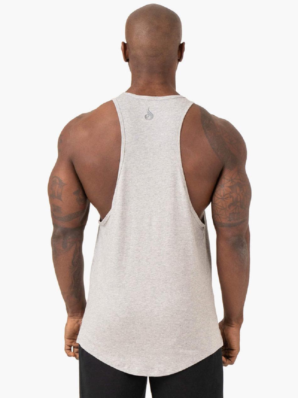 Grey Men's Ryderwear Pursuit Baller Tanks | 86YR40687