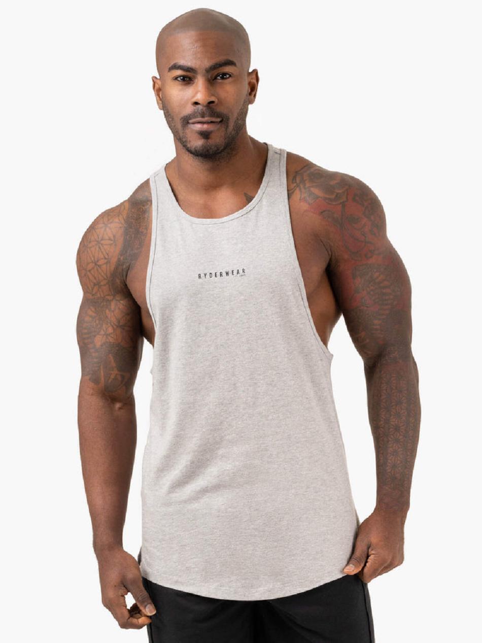 Grey Men\'s Ryderwear Pursuit Baller Tanks | 86YR40687