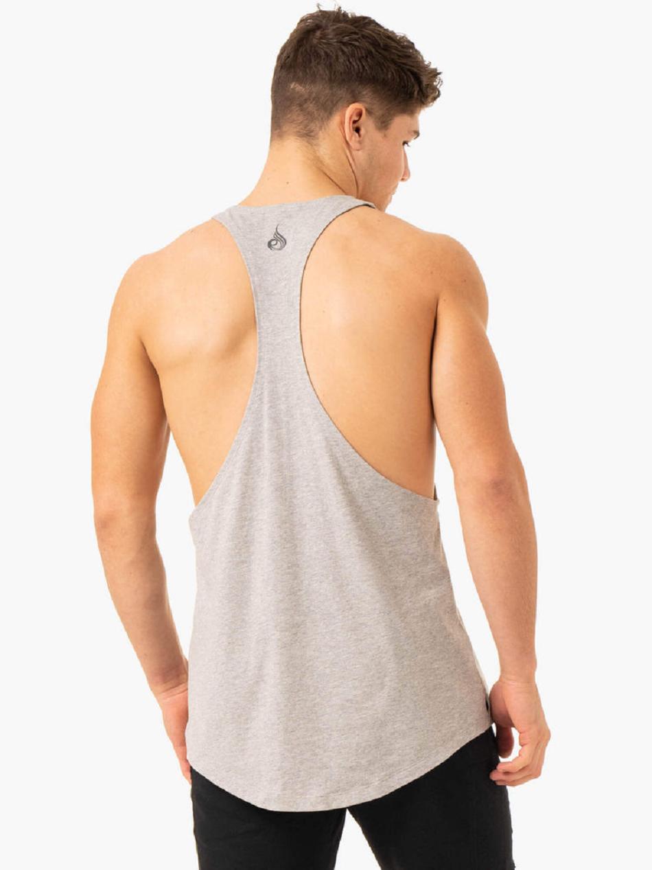 Grey Men's Ryderwear Pursuit Stringer T-Back Top | HY9051694