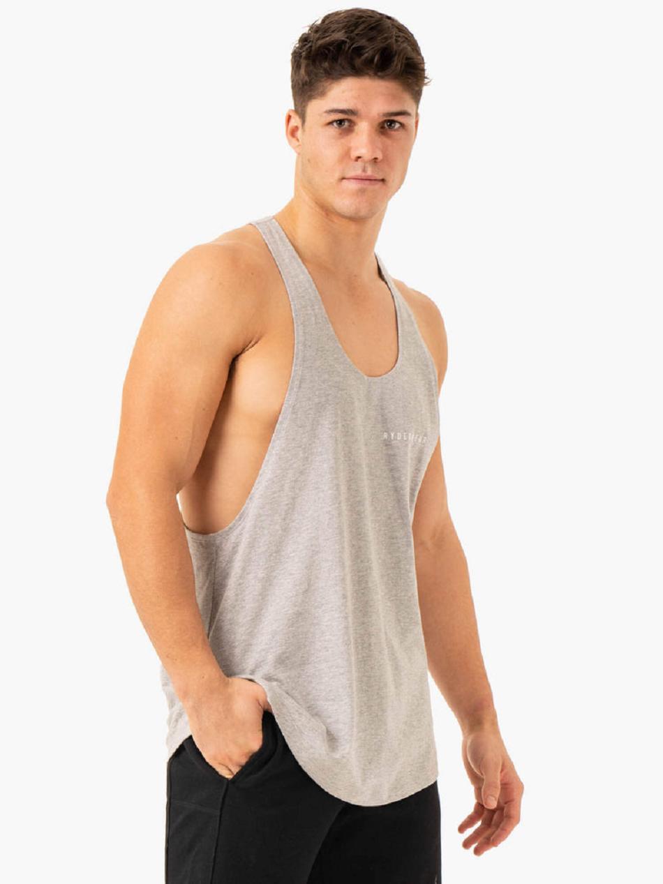 Grey Men's Ryderwear Pursuit Stringer T-Back Top | HY9051694